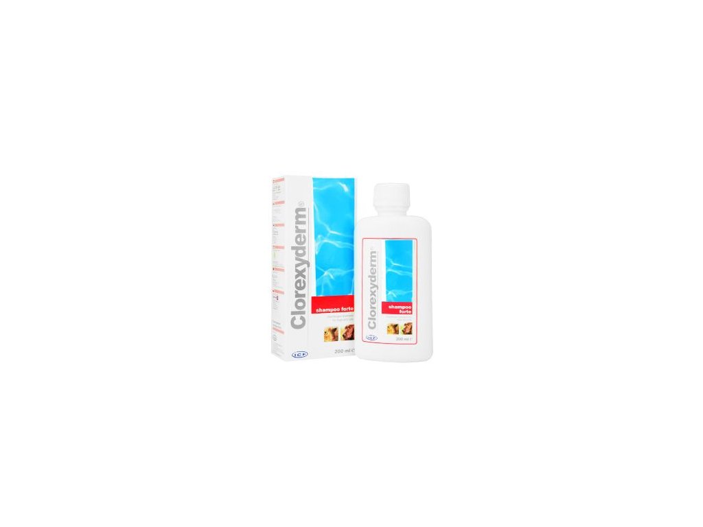 10692 clorexyderm forte sampon pro psy kocky 200ml z kategorie chovatelske potreby a krmiva pro psy vitaminy a leciva pro psy kuze a srst psu