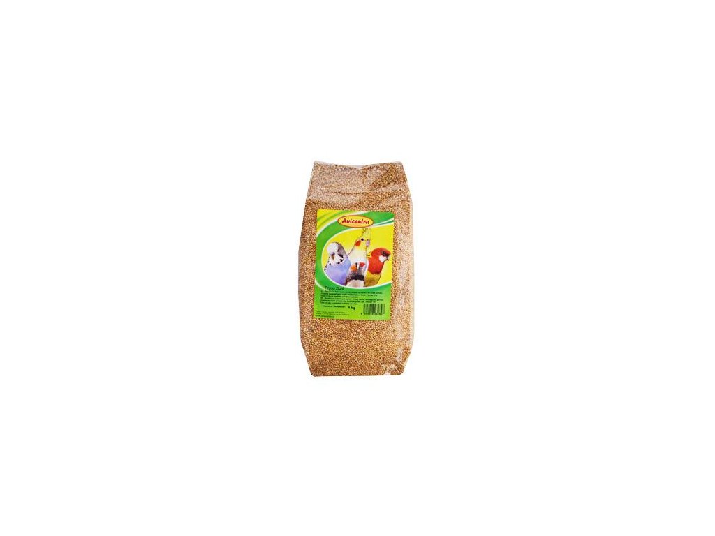 16287 avicentra proso zlute 1kg z kategorie chovatelske potreby pro ptaky a papousky krmivo pro papousky