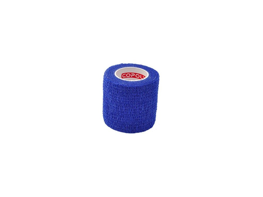42690 1 obinadlo elast copoly 5cm x 4 5m modra z kategorie chovatelske potreby a krmiva pro psy vitaminy a leciva pro psy akutni osetreni psa