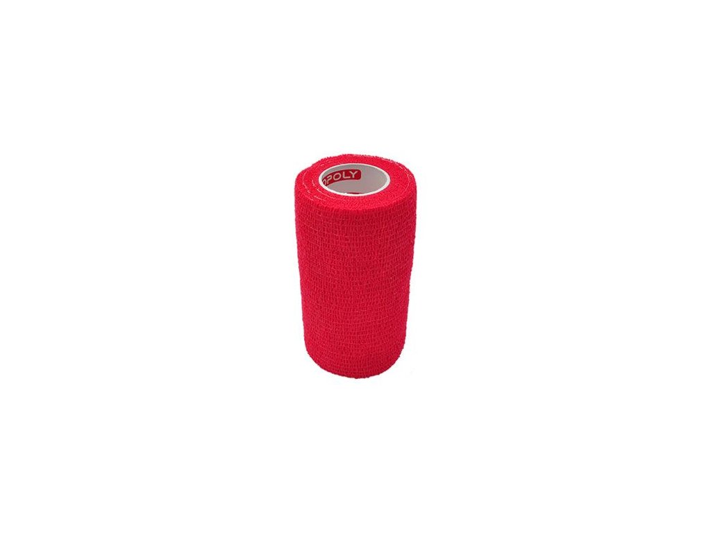 42711 1 obinadlo elast copoly 10cm x 4 5m cervena z kategorie chovatelske potreby a krmiva pro psy vitaminy a leciva pro psy akutni osetreni psa