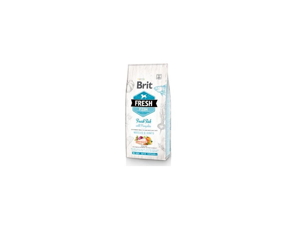 4992 brit fresh fish pumpkin adult large muscle joints 2 5 kg z kategorie chovatelske potreby a krmiva pro psy krmiva pro psy granule pro psy