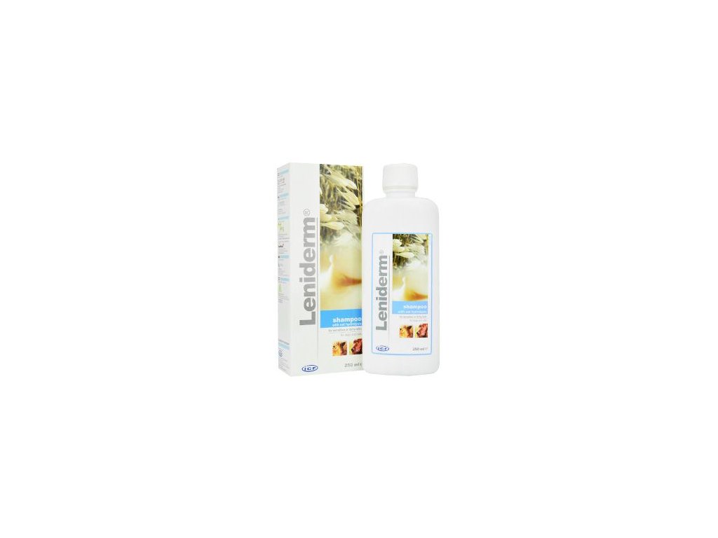 42909 1 icf leniderm sampon 250ml z kategorie chovatelske potreby a krmiva pro psy hygiena a kosmetika psa sampony a spreje pro psy