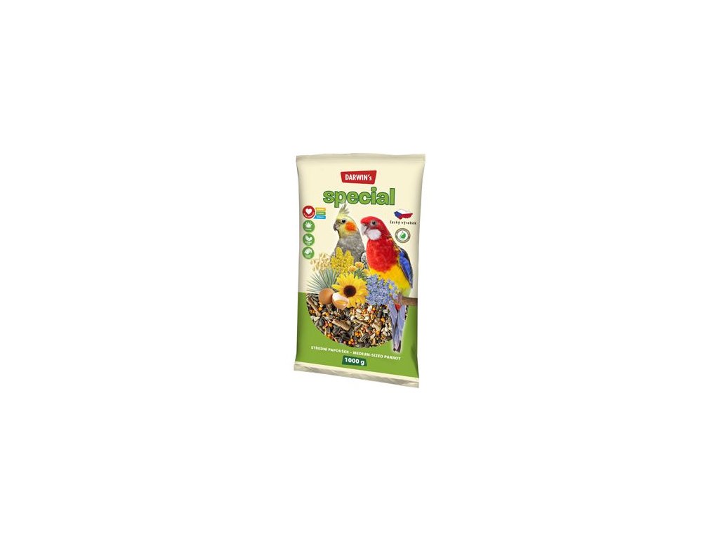 14691 darwin s stredni papousek special 1kg z kategorie chovatelske potreby pro ptaky a papousky krmivo pro papousky