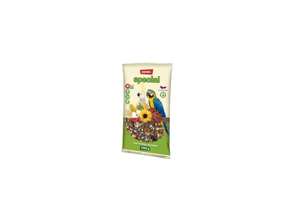 14913 darwin s velky papousek special 1 kg z kategorie chovatelske potreby pro ptaky a papousky krmivo pro papousky