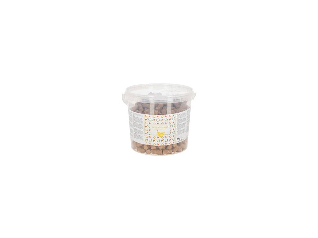 43050 1 pochoutka pro kone delizia banan 3kg kbelik z kategorie chovatelske potreby pro kone pochoutky pro kone