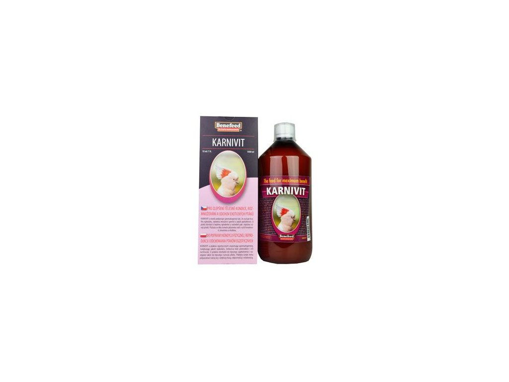 43230 1 karnivit pro exoty 1l z kategorie chovatelske potreby pro ptaky a papousky vitaminy mineraly pro papousky vitaminy pro papousky