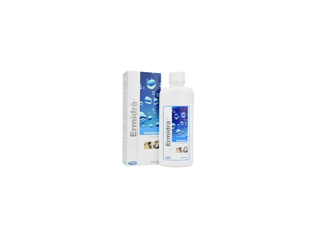 43236 1 icf ermidra shampoo 250ml z kategorie chovatelske potreby a krmiva pro psy hygiena a kosmetika psa sampony a spreje pro psy
