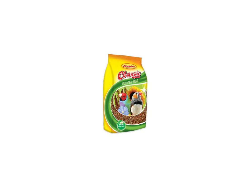 17832 avicentra classic menu krmivo pro drobne exoty 500g z kategorie chovatelske potreby pro ptaky a papousky krmivo pro papousky