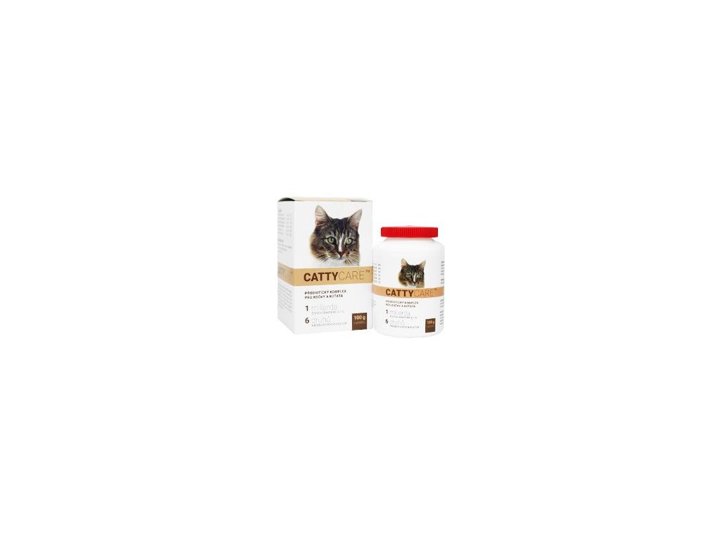 16326 catty care probiotika pro kocky a kotata 100g z kategorie chovatelske potreby a krmiva pro kocky vitaminy a leciva pro kocky podpora traveni kocek