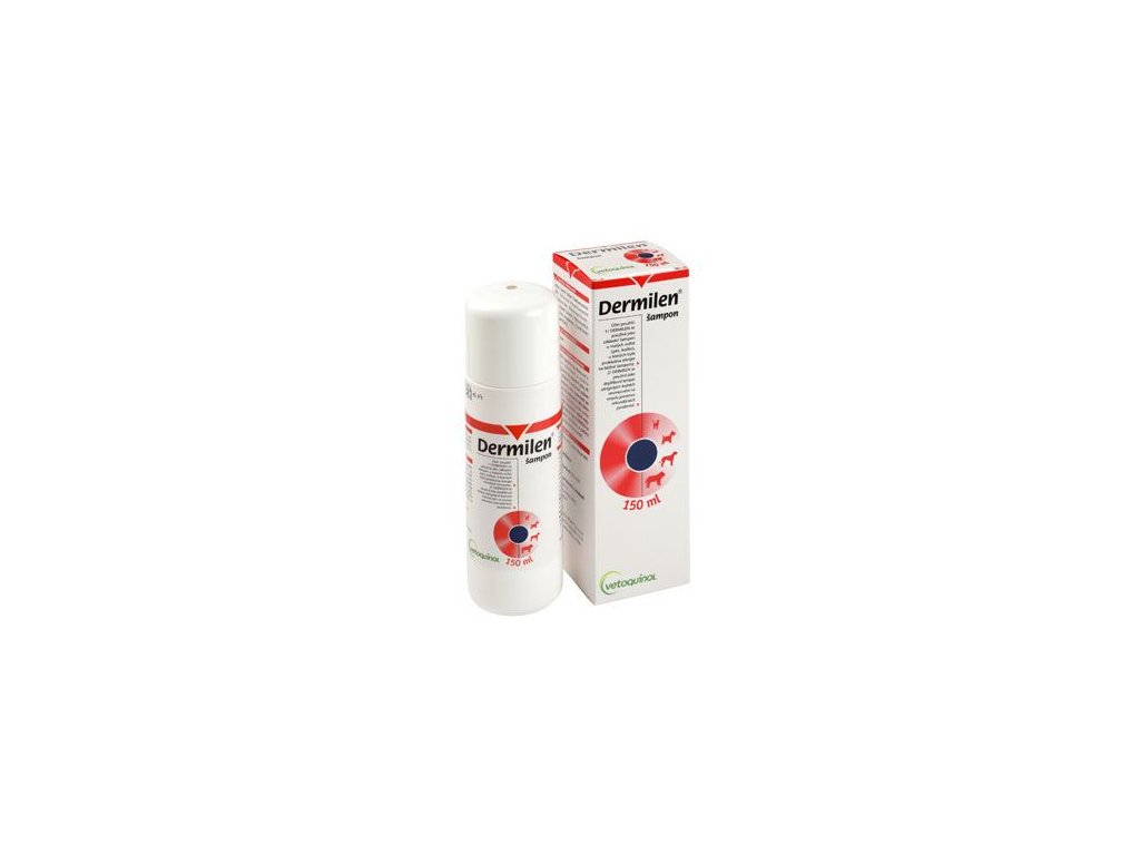 45213 1 dermilen sampon 150ml z kategorie chovatelske potreby a krmiva pro psy hygiena a kosmetika psa sampony a spreje pro psy