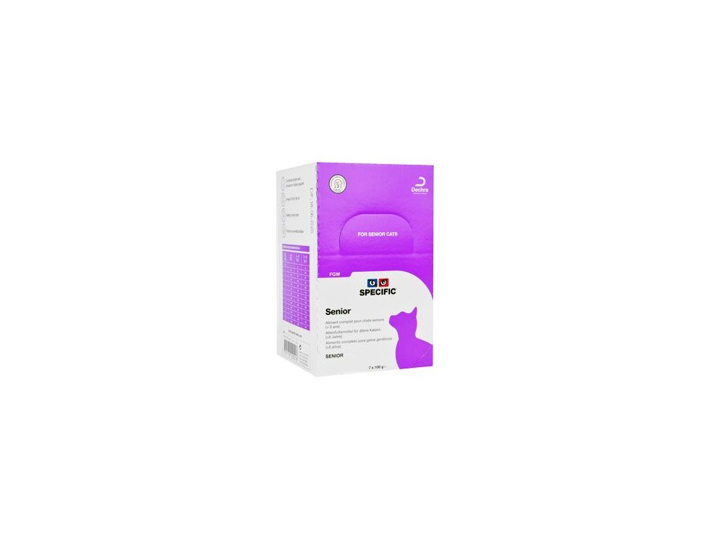 28146 specific fgw senior 7x100gr konzerva kocka z kategorie chovatelske potreby a krmiva pro kocky krmivo a pamlsky pro kocky veterinarni diety pro kocky