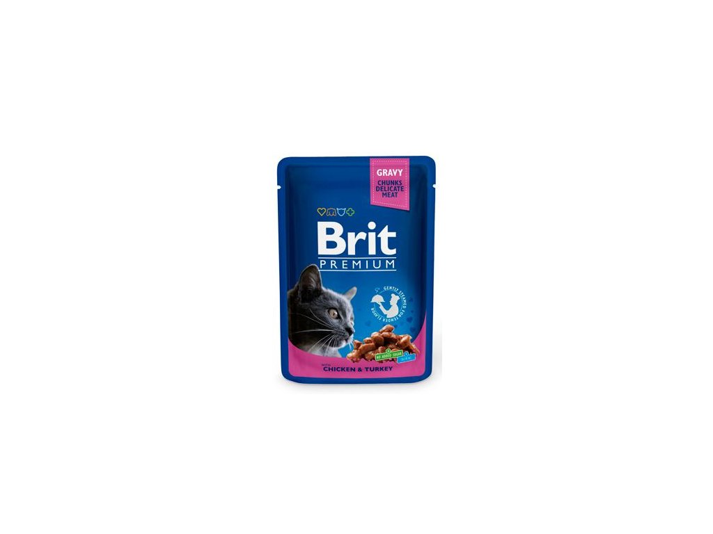 12591 brit premium cat kapsa with chicken turkey 100g z kategorie chovatelske potreby a krmiva pro kocky krmivo a pamlsky pro kocky kapsicky pro kocky