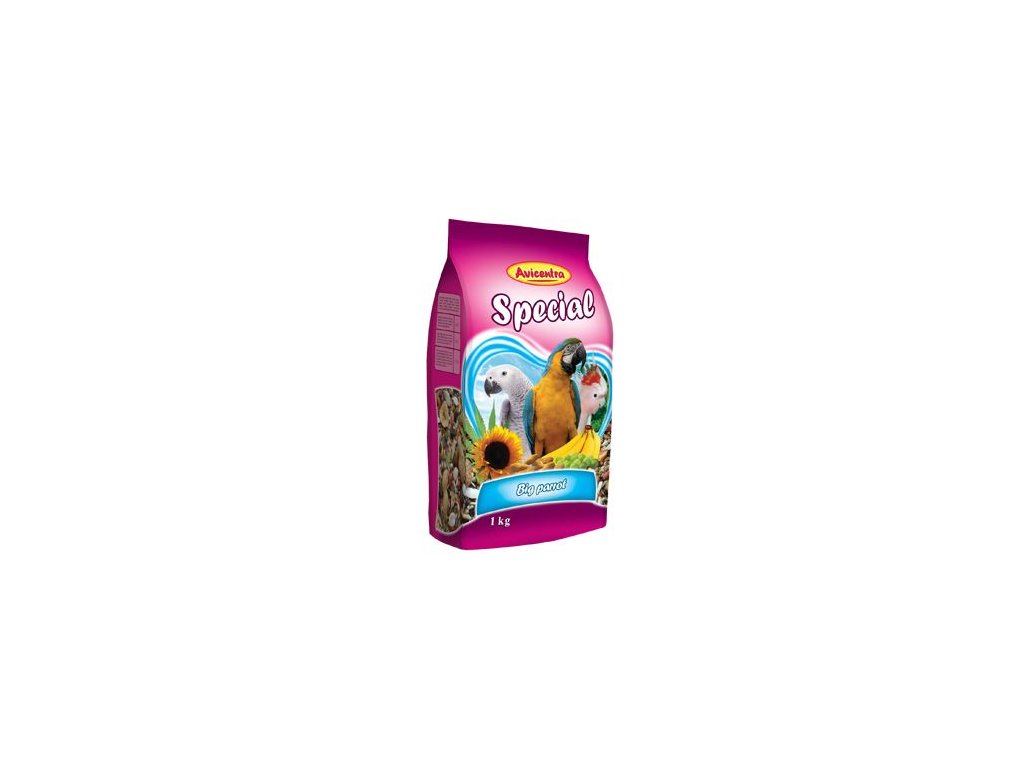 17844 avicentra special krmivo velky papousek 1kg z kategorie chovatelske potreby pro ptaky a papousky krmivo pro papousky