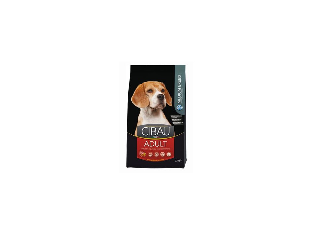 12945 cibau dog adult medium 2 5kg z kategorie chovatelske potreby a krmiva pro psy krmiva pro psy granule pro psy