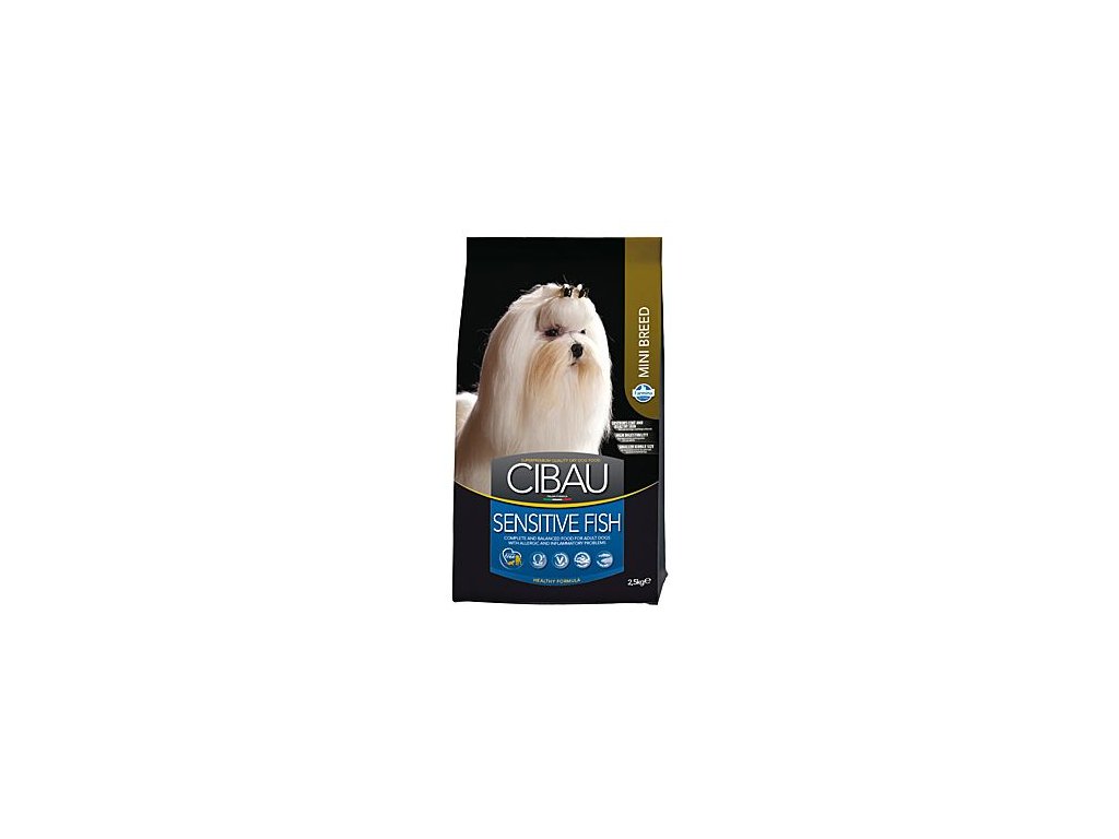 12930 cibau dog adult sensitive fish rice mini 2 5kg z kategorie chovatelske potreby a krmiva pro psy krmiva pro psy granule pro psy