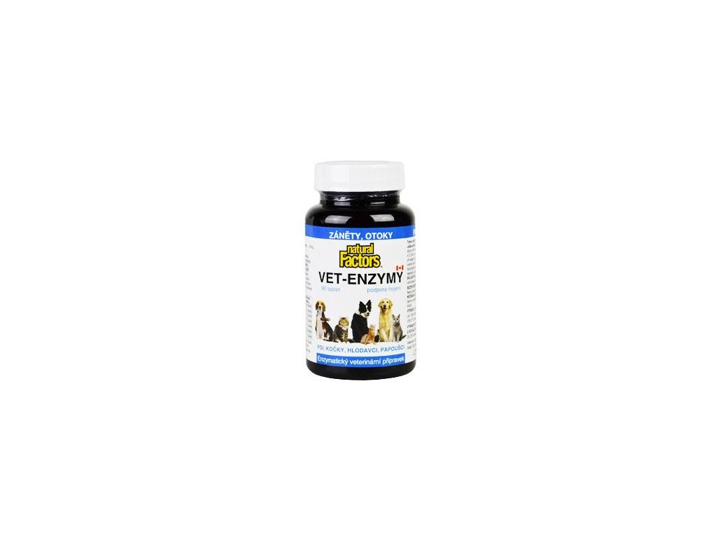 43734 1 vet enzymy 90tablet podpora hojeni zanety otoky z kategorie chovatelske potreby a krmiva pro psy vitaminy a leciva pro psy imunita hojeni ran u psu