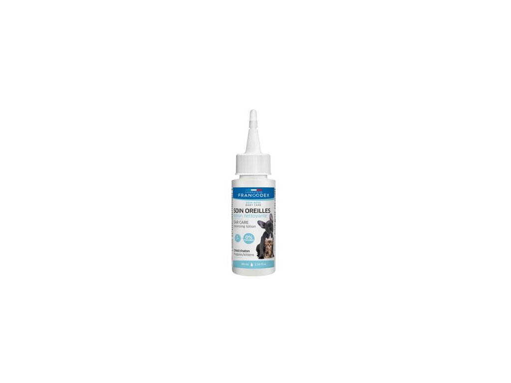 22485 francodex roztok cistici na usi stene a kote 60ml z kategorie chovatelske potreby a krmiva pro kocky hygiena a kosmetika kocek usni a ocni pece kocek