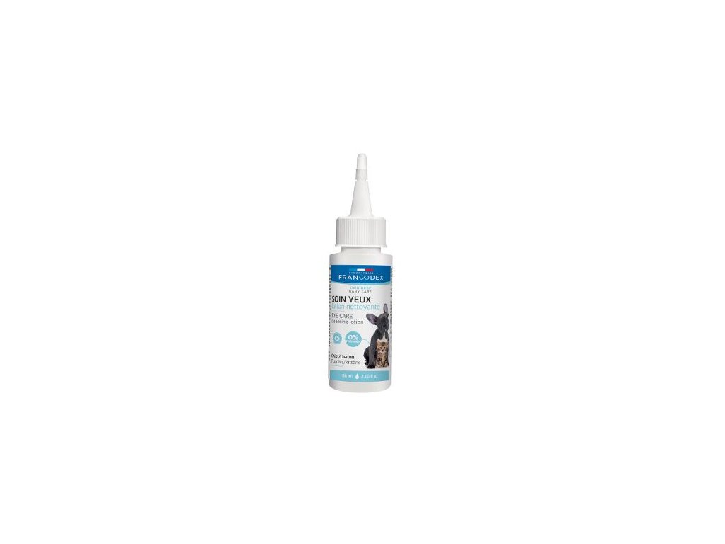 22482 francodex roztok cistici na oci stene a kote 60ml z kategorie chovatelske potreby a krmiva pro psy hygiena a kosmetika psa ocni a usni pece psa