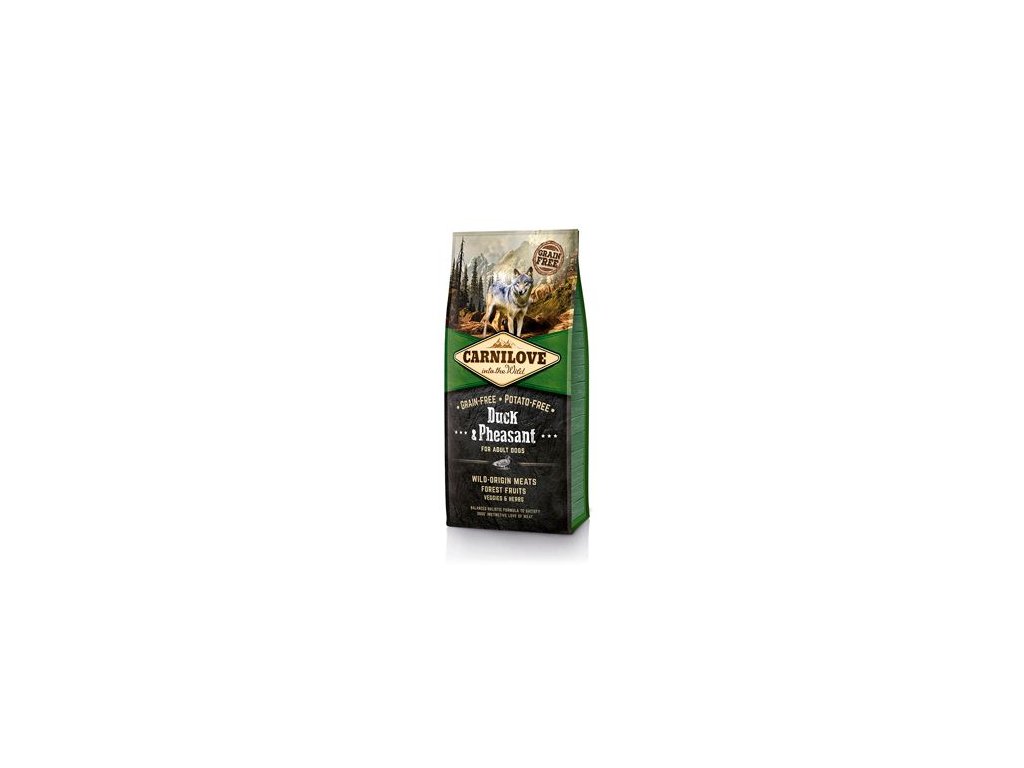 8751 carnilove dog duck pheasant for adult 12kg z kategorie chovatelske potreby a krmiva pro psy krmiva pro psy granule pro psy