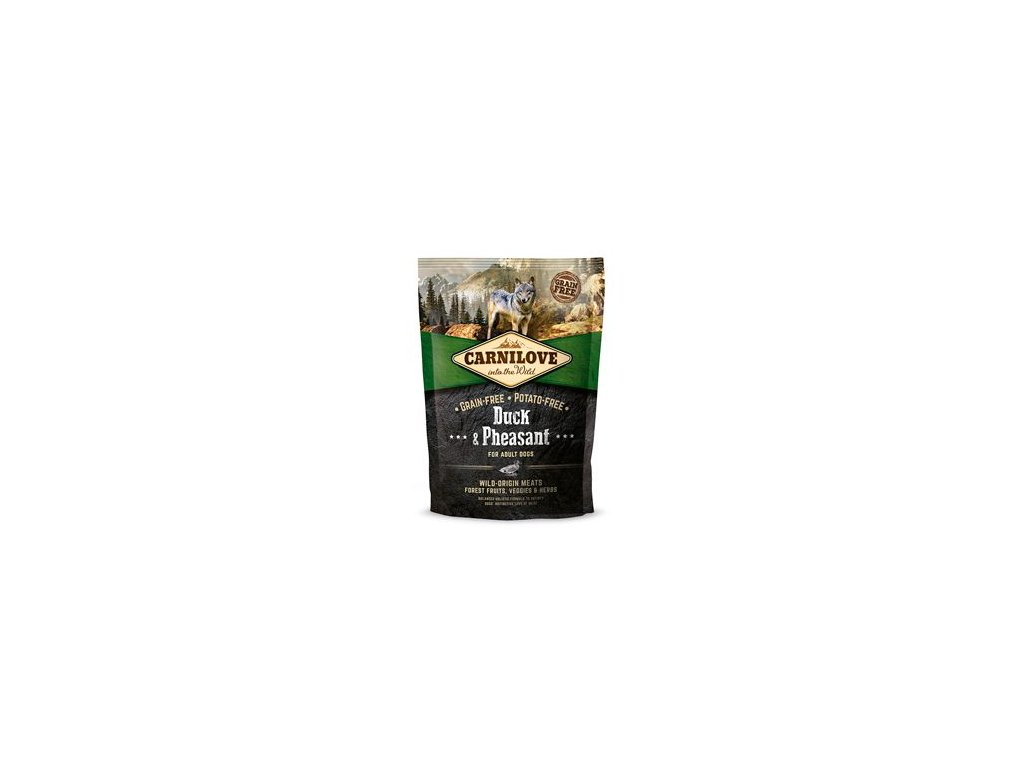 15093 carnilove dog duck pheasant for adult 1 5kg z kategorie chovatelske potreby a krmiva pro psy krmiva pro psy granule pro psy