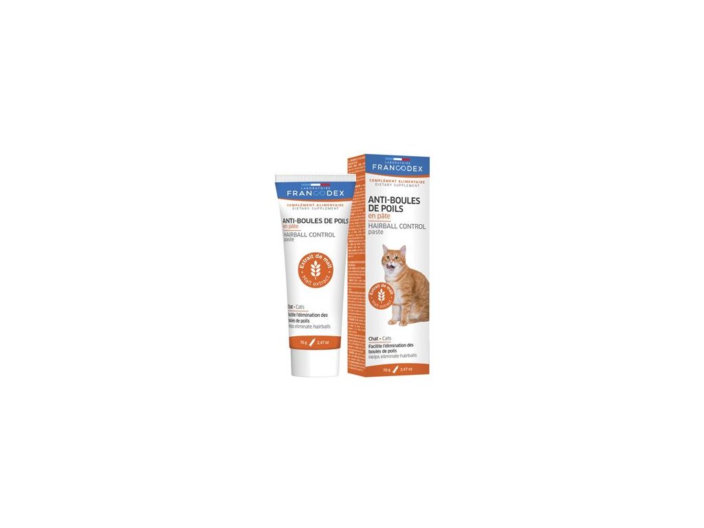 22446 francodex pasta proti trichobezoarum kocka 70g z kategorie chovatelske potreby a krmiva pro kocky vitaminy a leciva pro kocky trichobezoary u kocek