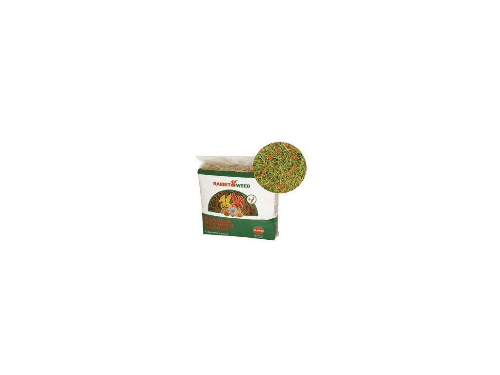 13608 rabbbitweed lucni seno s mrkvi 0 6kg 1 9 l z kategorie chovatelske potreby a krmiva pro hlodavce a mala zvirata seno pro hlodavce