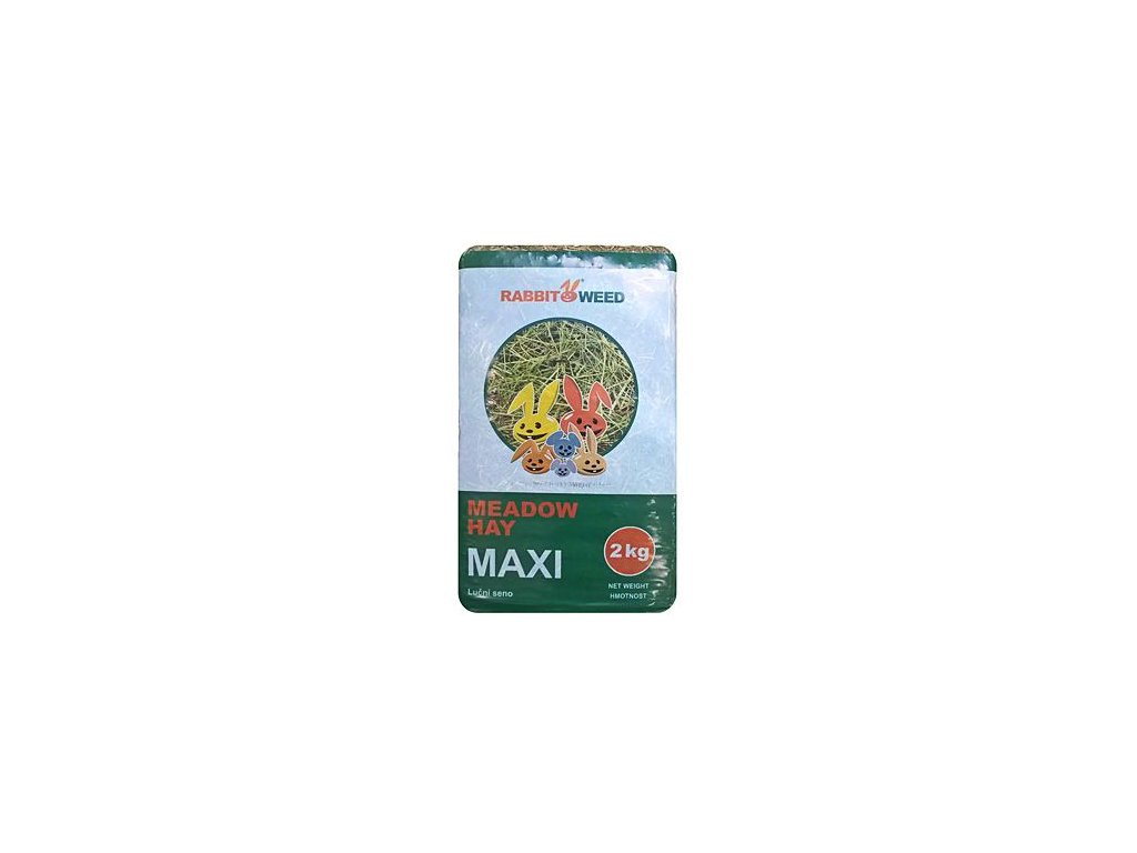 14181 rabbitweed seno lucni maxi 2kg 100 l z kategorie chovatelske potreby a krmiva pro hlodavce a mala zvirata seno pro hlodavce