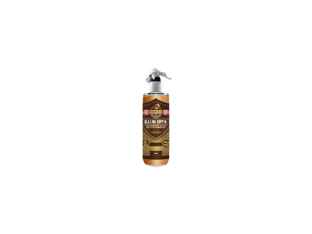 6030 topvet olej na kopyta pro poskozene kopyto 250ml z kategorie chovatelske potreby pro kone pece o kopyta koni