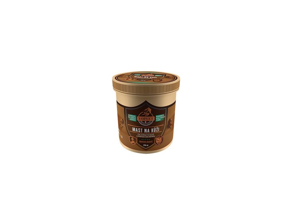 6039 topvet mast na ekzematickou kuzi pro kone 250ml z kategorie chovatelske potreby pro kone vitaminy a leciva