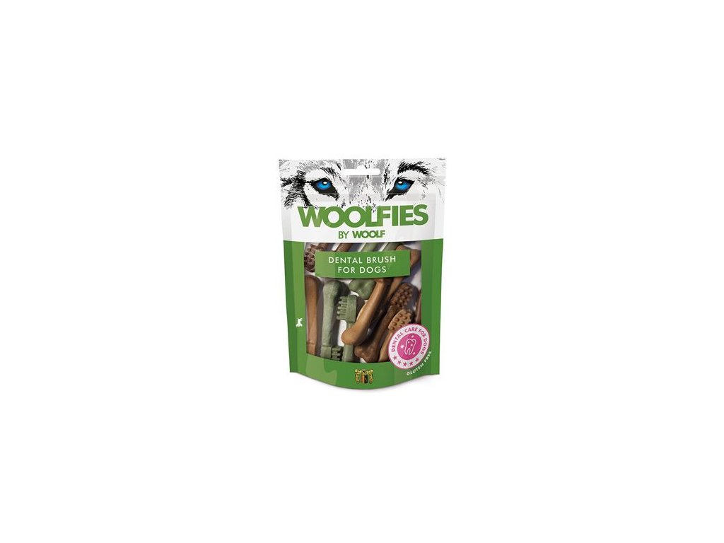 44292 1 pochoutka dentalni woolfies dental brush s 200g z kategorie chovatelske potreby a krmiva pro psy pamlsky pro psy dentalni pamlsky pro psy