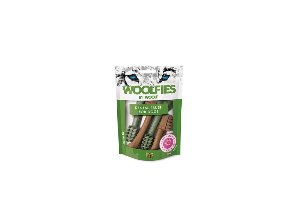 44301 1 pochoutka dentalni woolfies dental brush m 200g z kategorie chovatelske potreby a krmiva pro psy pamlsky pro psy dentalni pamlsky pro psy