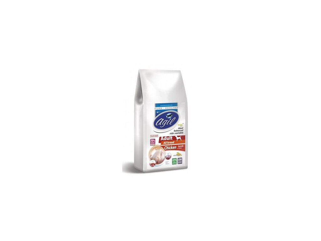 44742 1 agil adult all breed low grain chicken lamb tuna 10 kg z kategorie chovatelske potreby a krmiva pro psy krmiva pro psy granule pro psy