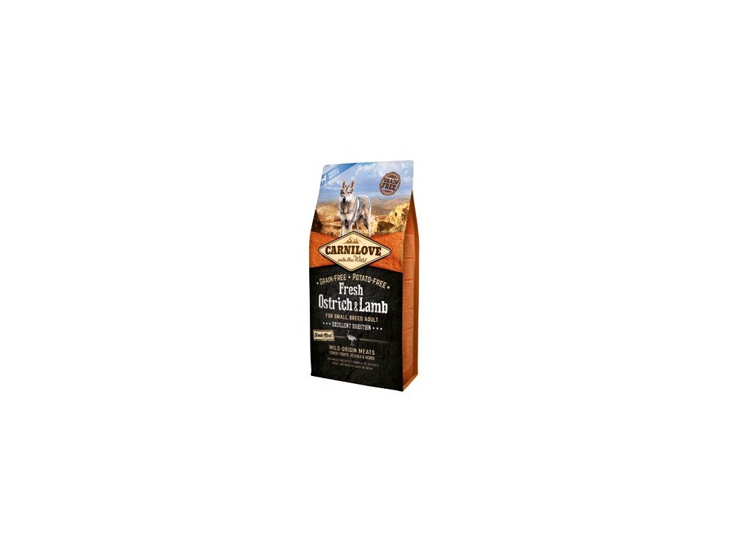 20865 carnilove dog fresh ostrich lamb for small breed 6kg z kategorie chovatelske potreby a krmiva pro psy krmiva pro psy granule pro psy