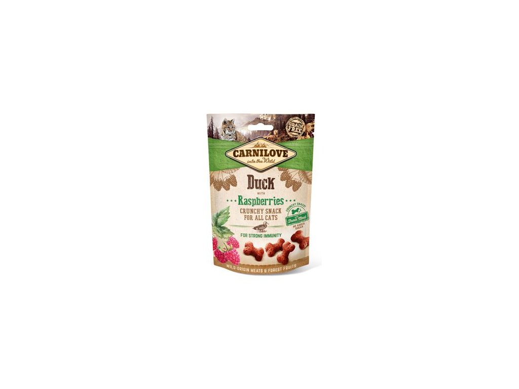 23337 carnilove cat crunchy snack duck with raspberries 50g z kategorie chovatelske potreby a krmiva pro kocky krmivo a pamlsky pro kocky pamlsky pro kocky