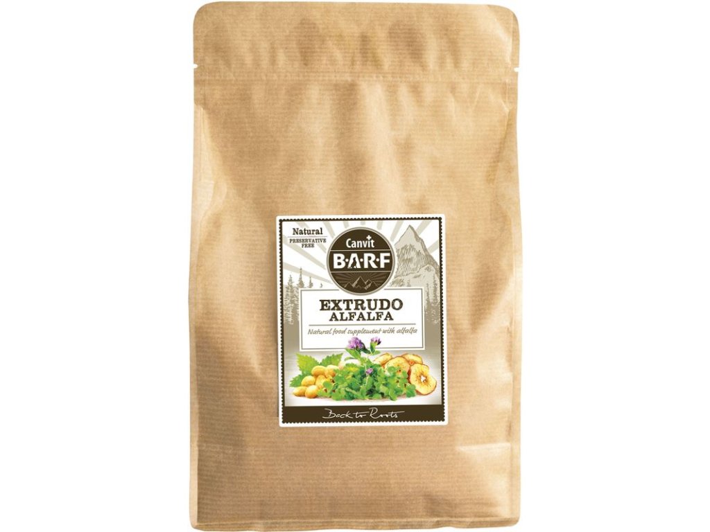 6810 canvit barf extrudo alfaalfa 2kg z kategorie chovatelske potreby a krmiva pro psy krmiva pro psy barf pro psy