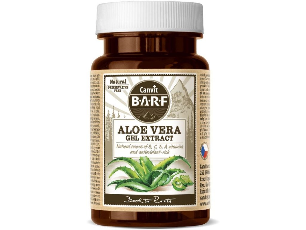 6792 canvit barf aloe vera gel extract 40g z kategorie chovatelske potreby a krmiva pro psy krmiva pro psy barf pro psy