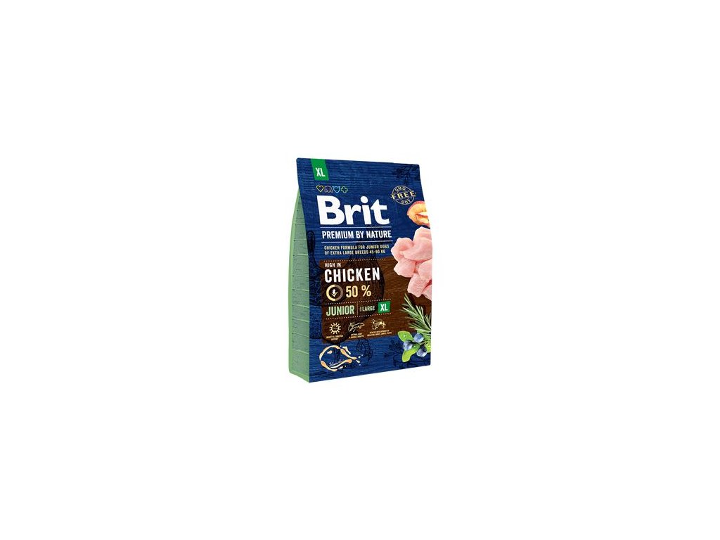 12645 brit premium dog by nature junior xl 3kg z kategorie chovatelske potreby a krmiva pro psy krmiva pro psy granule pro psy