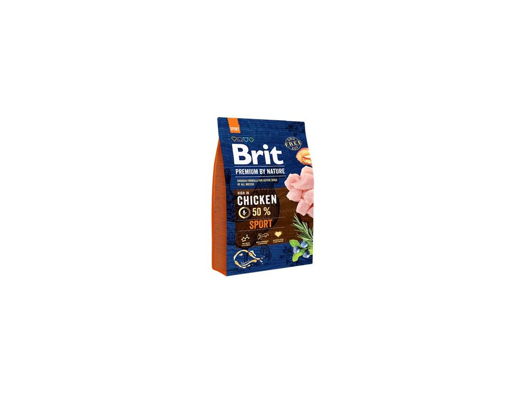 8889 brit premium dog by nature sport 3kg z kategorie chovatelske potreby a krmiva pro psy krmiva pro psy granule pro psy