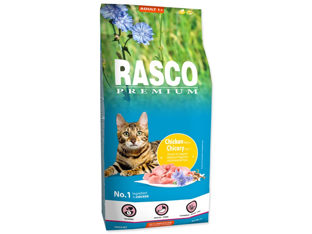 52773 1 rasco premium cat kibbles adult chicken chicori root 7 5 kg z kategorie chovatelske potreby a krmiva pro kocky krmivo a pamlsky pro kocky granule pro kocky