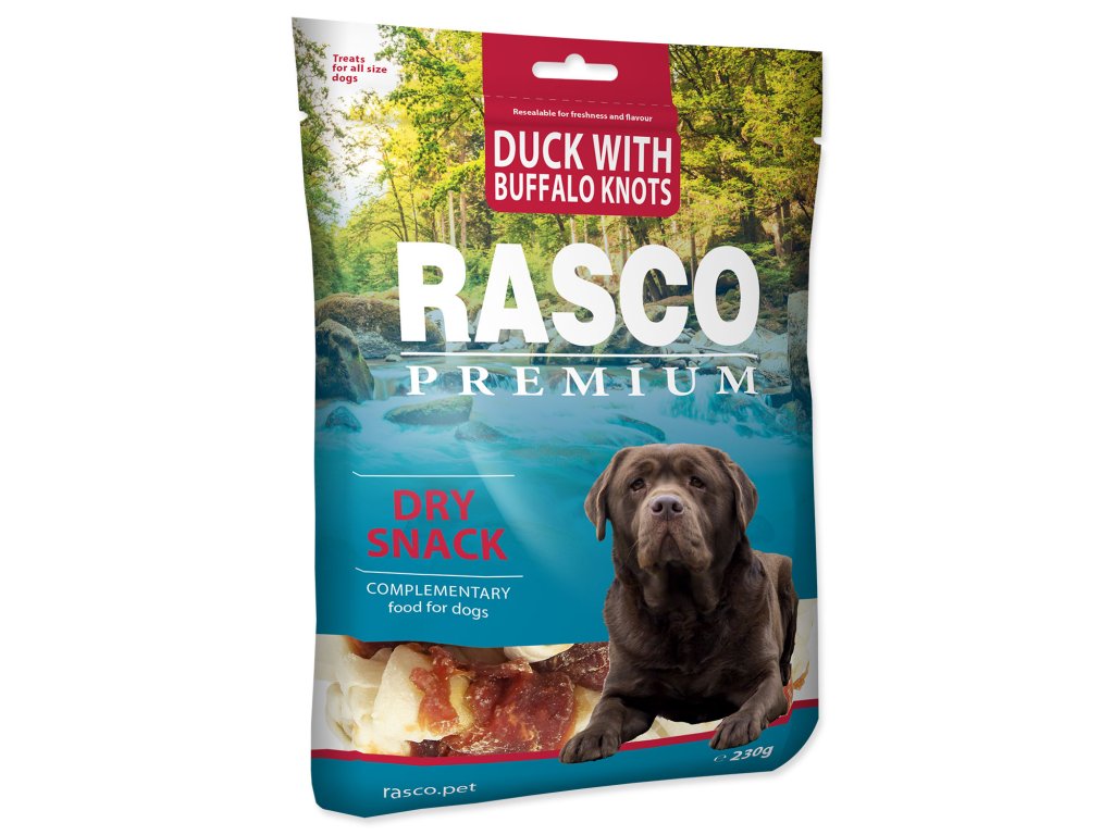 52905 1 pochoutka rasco premium uzle buvoli s kachnim masem 230 g z kategorie chovatelske potreby a krmiva pro psy pamlsky pro psy zvykaci pamlsky pro psy