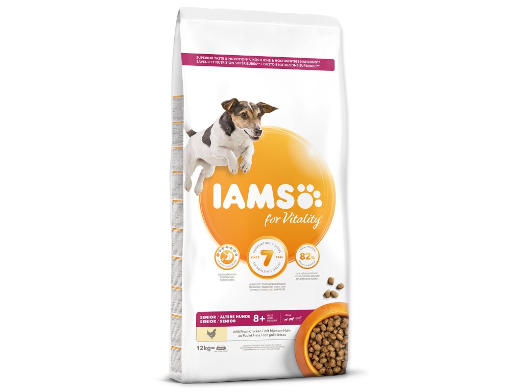 52194 1 iams dog senior small medium chicken 12 kg z kategorie chovatelske potreby a krmiva pro psy krmiva pro psy granule pro psy