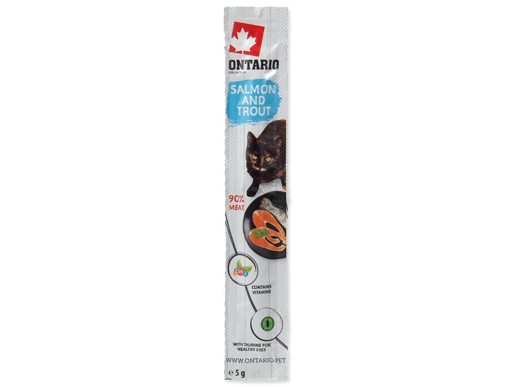 48816 1 stick ontario for cats salmon trout 5 g z kategorie chovatelske potreby a krmiva pro kocky krmivo a pamlsky pro kocky pamlsky pro kocky