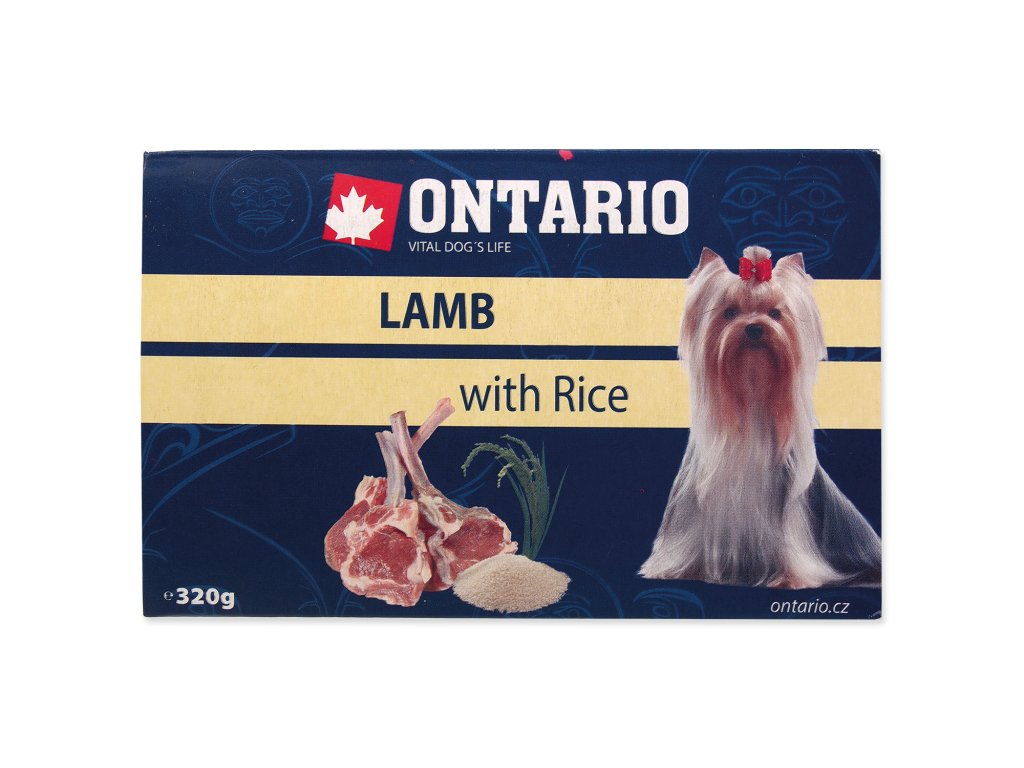 49053 1 vanicka ontario dog lamb with rice 320 g z kategorie chovatelske potreby a krmiva pro psy krmiva pro psy vanicky pastiky pro psy
