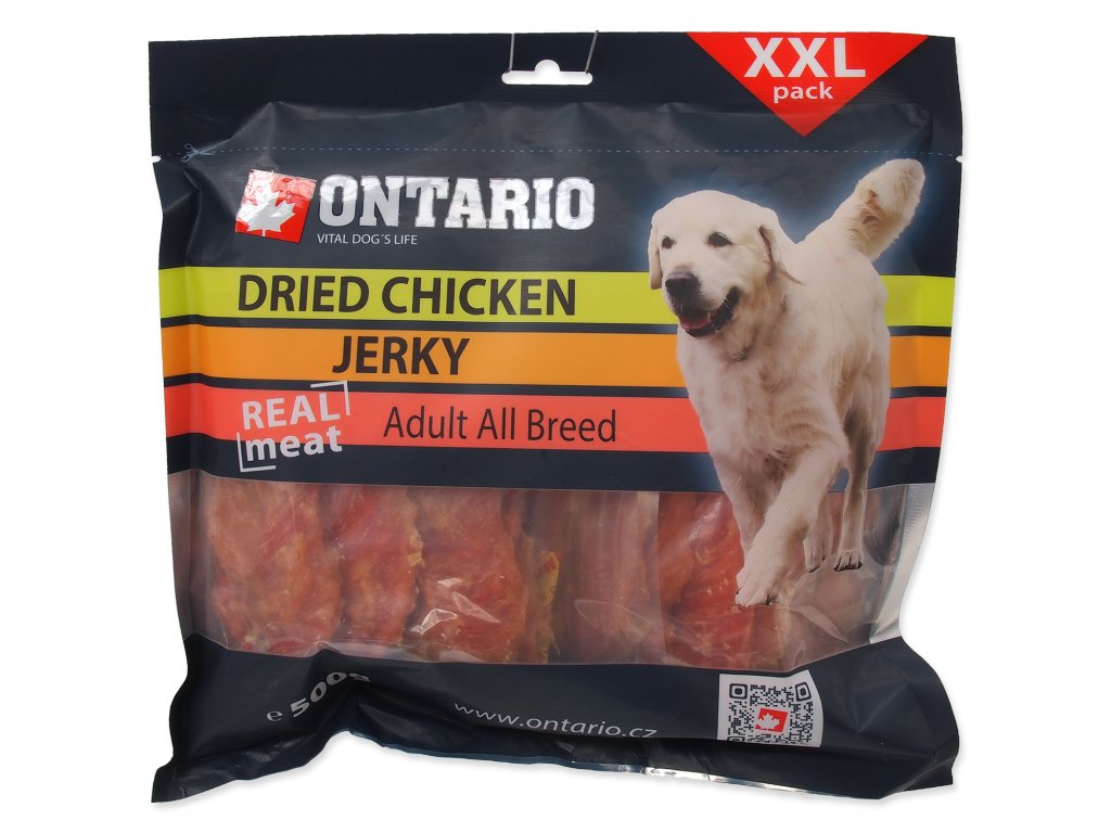 49101 1 snack ontario dog dry chicken jerky 500 g z kategorie chovatelske potreby a krmiva pro psy pamlsky pro psy susena masicka pro psy