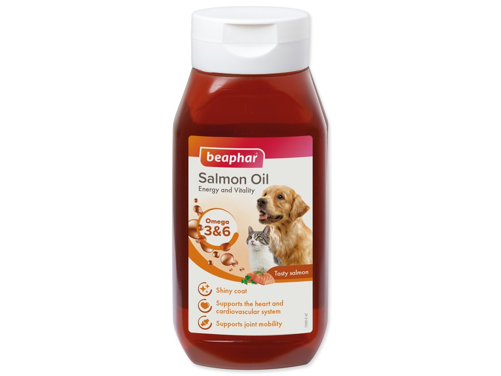 50607 1 beaphar lososovy olej 430 ml z kategorie chovatelske potreby a krmiva pro psy vitaminy a leciva pro psy doplnkove oleje pro psy