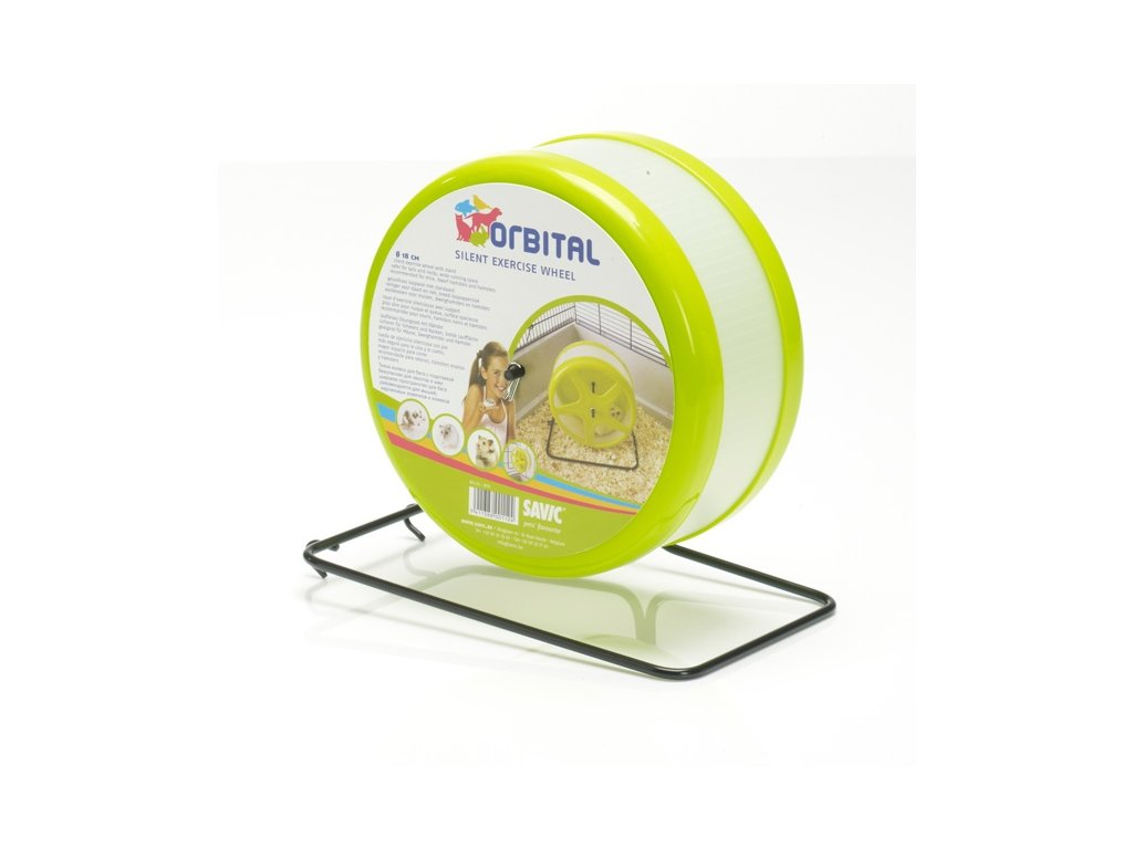10935 2 savic orbital tichy kolotoc 18 cm zelena z kategorie chovatelske potreby a krmiva pro hlodavce a mala zvirata kolotoce koule