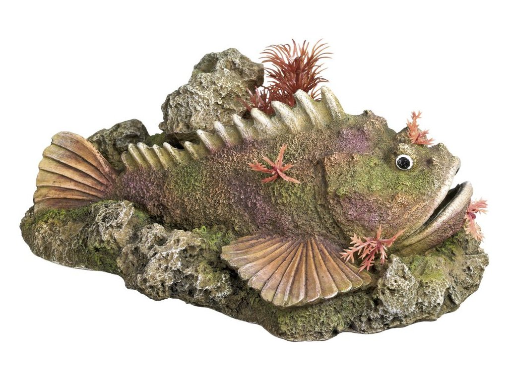28179 1 nobby akvarijni dekorace stone fish 21 x 14 5 x 9 cm z kategorie akvaristicke a teraristicke potreby dekorace do akvaria zvirata ryby