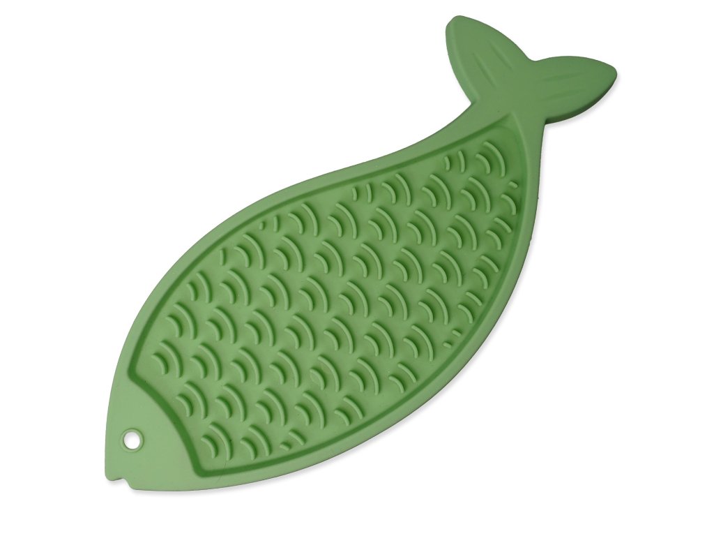76434 1 podlozka ep lick snack lizaci ryba pastelova zelena 28x11 5cm z kategorie chovatelske potreby a krmiva pro psy misky a davkovace pro psy protihltaci a lizaci misky pro psy