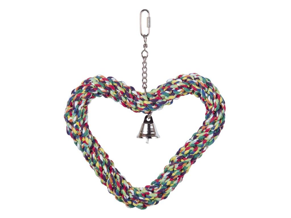 2355 1 nobby hracka pro papousky tvarujici srdce 27x21cm z kategorie chovatelske potreby pro ptaky a papousky hracky pro papousky houpacky pro papousky