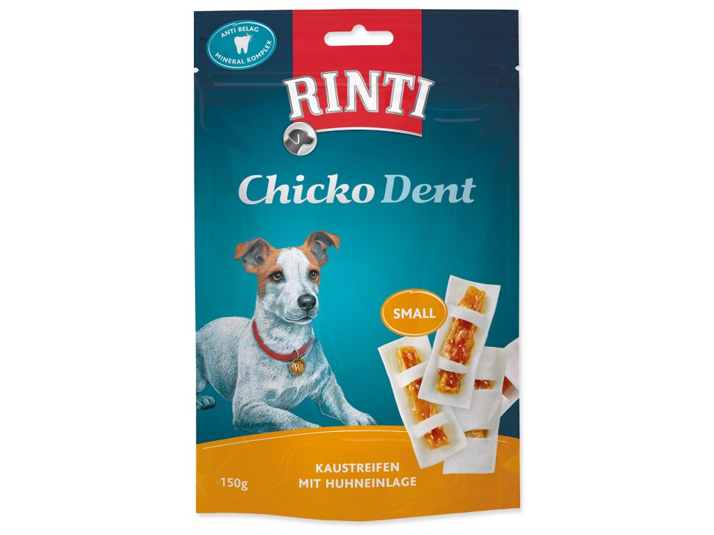 49689 1 pochoutka rinti chicko dent small kure 150 g z kategorie chovatelske potreby a krmiva pro psy pamlsky pro psy bile kosti pro psy